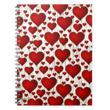 Padrão Único de Corações Vermelhos