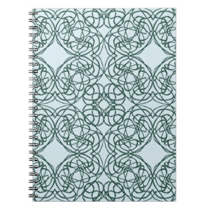 Caderno Espiral padrão uniforme de abstrato com fraição de element