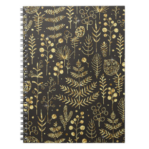 Caderno Espiral padrão uniforme de abstrato. Creative vintage back