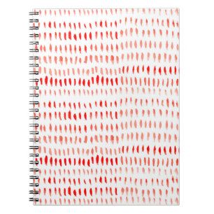 Caderno Espiral Padrão uniforme de linearidade de aquarelas