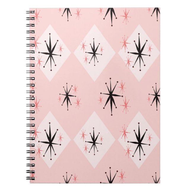 Caderno Espiral Padrão uniforme de starburst da idade atômica insp (Frente)