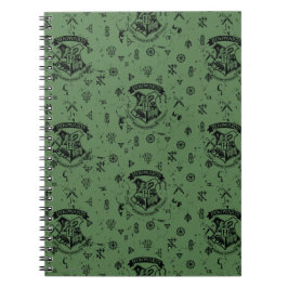 Caderno Espiral Padrão Verde HOGWARTS™