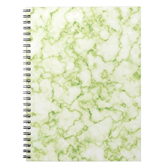 Caderno Espiral Padrão Verde Marble (Frente)
