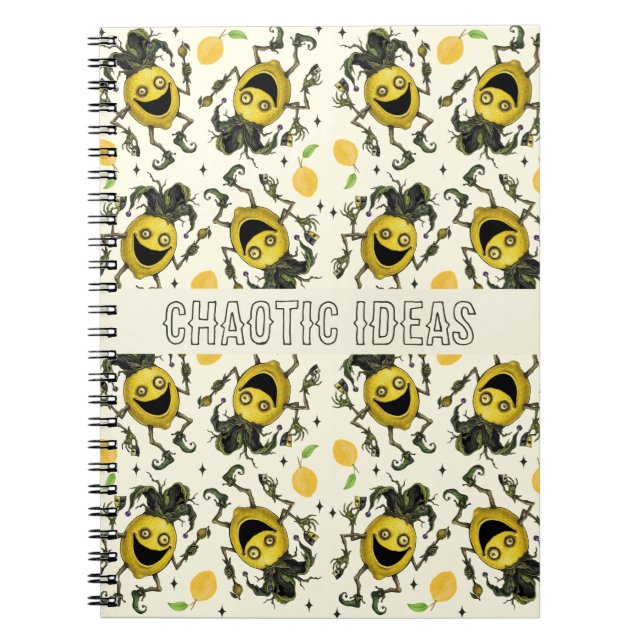Caderno Espiral Padrão Void Jester Amigo Limão (Frente)