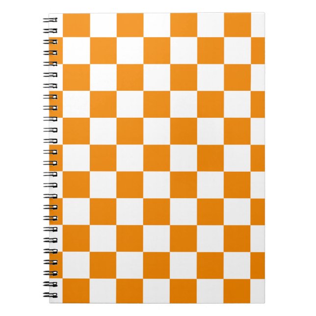 Caderno Espiral Padrão Xadrez (Frente)
