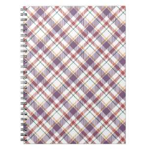 Caderno Espiral Padrão Xadrez Clássico
