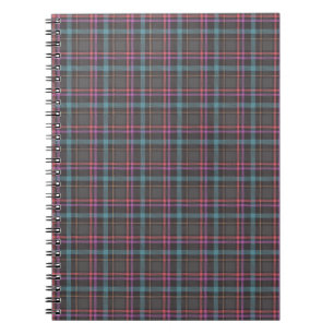 Caderno Espiral Padrão Xadrez Clássico