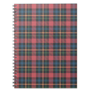 Caderno Espiral Padrão Xadrez Clássico