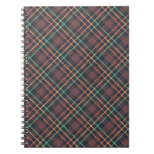 Caderno Espiral Padrão Xadrez Clássico