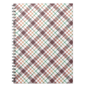 Caderno Espiral Padrão Xadrez Clássico
