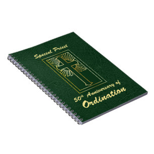 Caderno Espiral Padre 50º Aniversário da Ordenação do Olho do