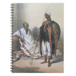Caderno Espiral Padre e guerreiro Abyssinian, ilustração de '