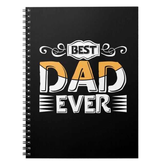 Caderno Espiral Padre Gifts | Melhor Pai Nunca (Frente)