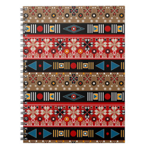 Caderno Espiral Padrões africanos, travesseiro decorativo de padrõ