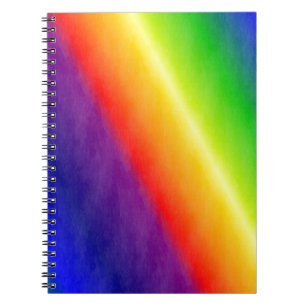 Caderno Espiral Padrões arco-íris