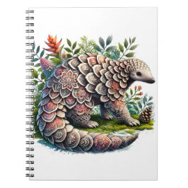 Caderno Espiral Padrões da Natureza - Pangolim da Selva