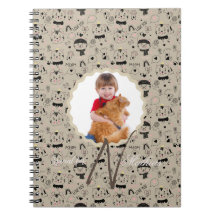 Padrões de Gato Monograma Personalizado Foto dos s