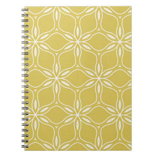 Caderno Espiral Padrões florais sem costura. Vintag de textura