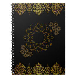 Caderno Espiral Padrões Jasmine - Notebook árabe Design