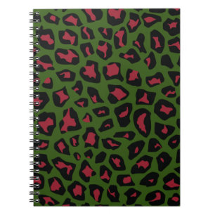 Caderno Espiral Padrões sem focas de Leopard