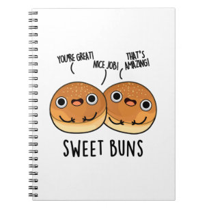Caderno Espiral Pães Doces Piada de Padaria Divertida