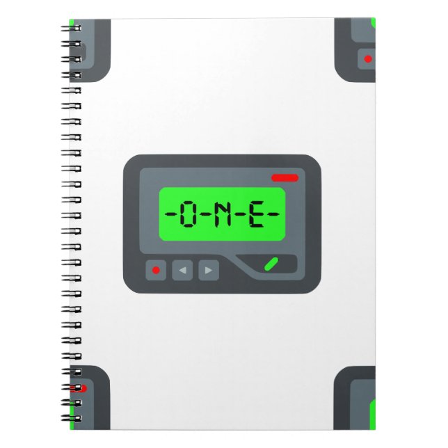 Caderno Espiral pager emoji (Frente)
