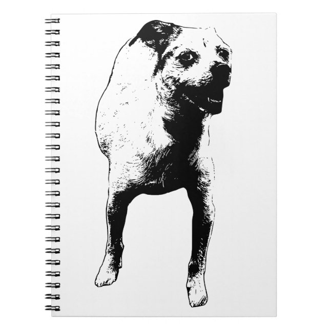 Caderno Espiral Páginas Com Um Pup (Frente)