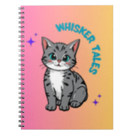 Caderno Espiral Páginas e Páginas - Notebook do Cat Lover