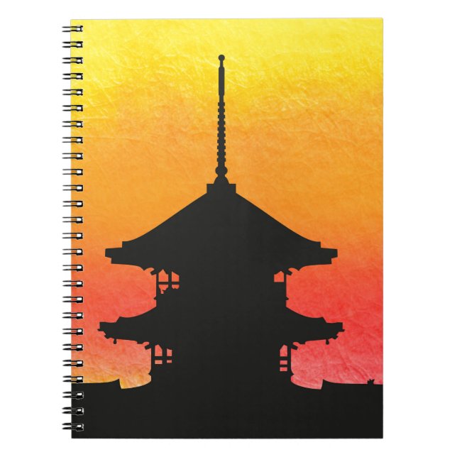 Caderno Espiral Pagoda Japão - Quioto (Frente)