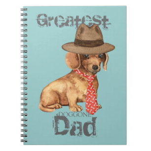 Caderno Espiral Pai Dachshund