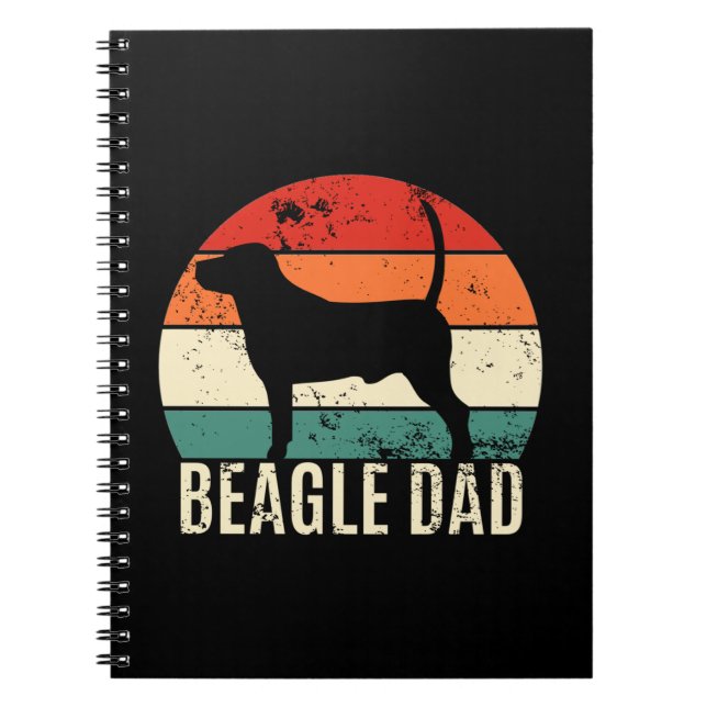 Caderno Espiral Pai de beagle (Frente)