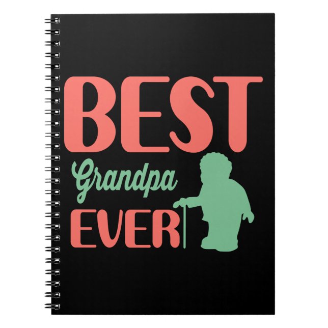 Caderno Espiral Pai de presentes | Melhor Avô Nunca (Frente)