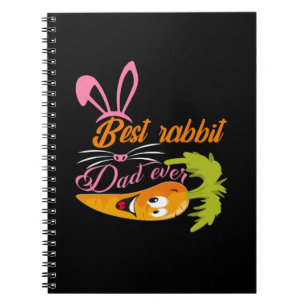 Caderno Espiral Pai de presentes Melhor Pai De Coelho Nunca