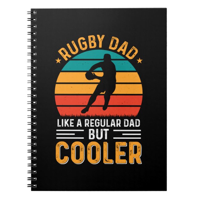 Caderno Espiral Pai de Rugby (Frente)