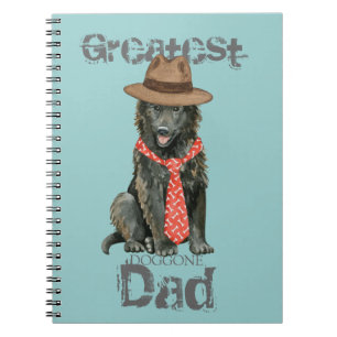 Caderno Espiral Pai de Sheepdog belga