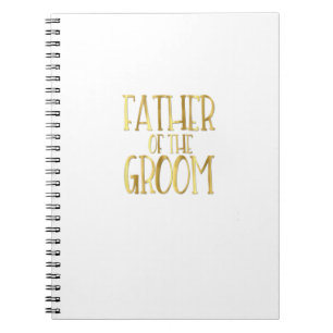 Caderno Espiral Pai Dos Pais De Noiva De Festa de casamento
