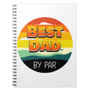 Caderno Espiral Pai Golfer Melhor Pai De Par