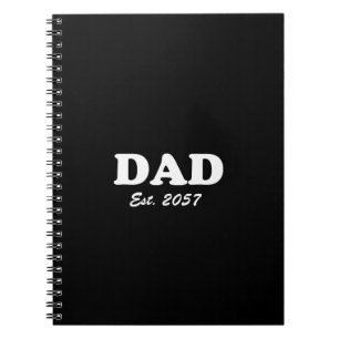 Caderno Espiral Pai Personalizado Data da última edição da tipogra