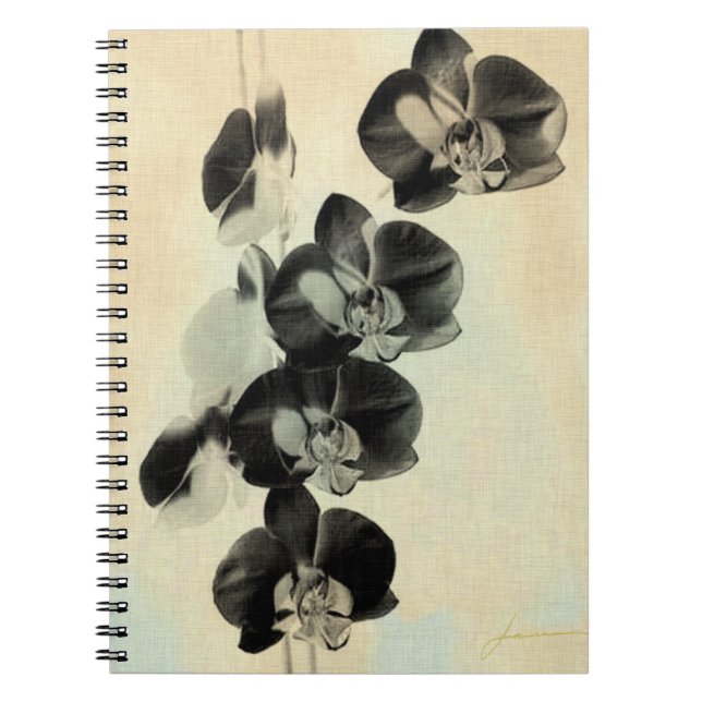 Caderno Espiral Painéis de Blush Orquídeo III (Frente)