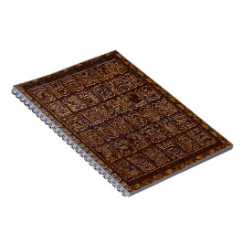 Caderno Espiral Painel de Hieroglifos Maias