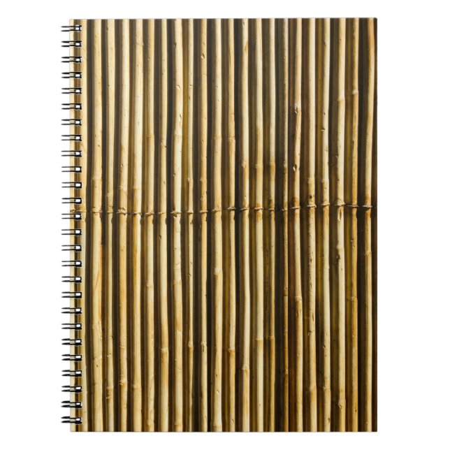 Caderno Espiral Painel de madeira marrom (Frente)