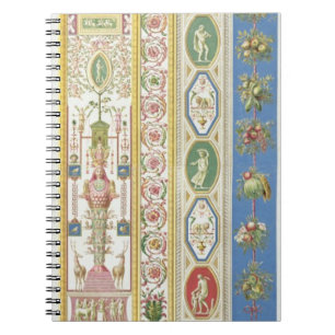 Caderno Espiral Painel do Loggia de Raphael no vaticano, engr