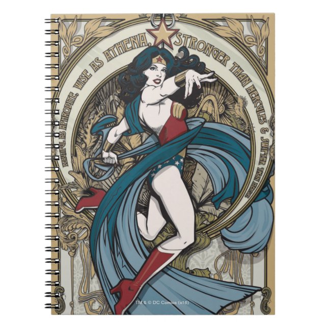 Caderno Espiral Painel Wonder Art Nouveau (Frente)