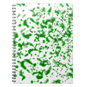 Caderno Espiral Paint Spatter Green