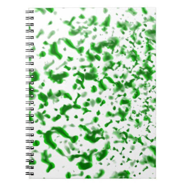 Caderno Espiral Paint Spatter Green (Frente)