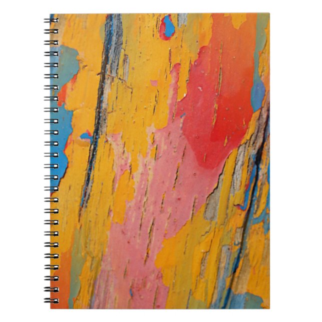 Caderno Espiral Paint Splatter colorido (Frente)