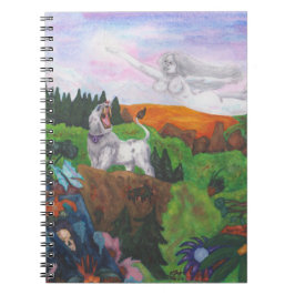 Caderno Espiral Painting Fantasy Landscape Goddese Love