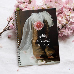 Caderno Espiral País cor-de-rosa cor-de-rosa e casamento ocidenta