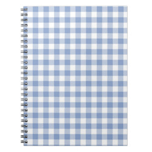 Caderno Espiral País de Gingham Azul