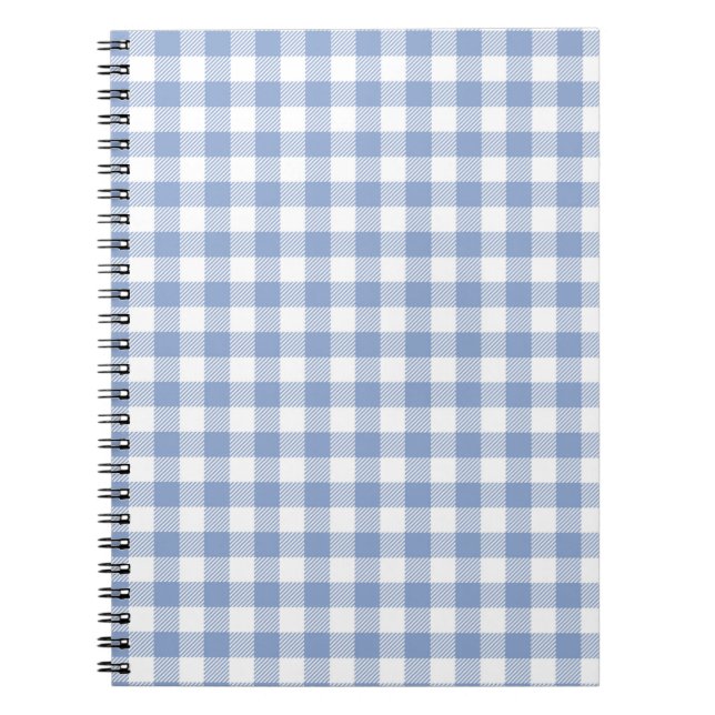 Caderno Espiral País de Gingham Azul (Frente)